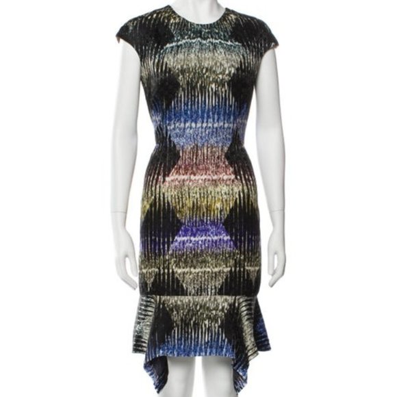 Peter Pilotto Pek Dress - Silk Printed Midi Dress, US 6, UK 10 - Picture 1 of 6